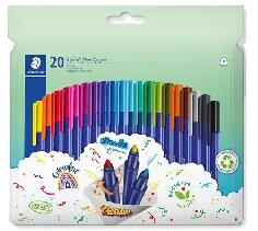 STAEDTLER Staedtler: Rostirón készlet, 1 mm, STAEDTLER "Triplus 323", 20 különböző szín (323 C20)