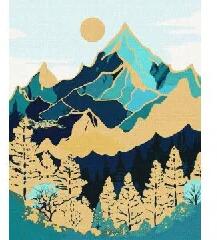 Ideyka Ideyka: Ideyka: Festés számok szerint, Hegyi táj - 40 x 50 cm (KHO5102)