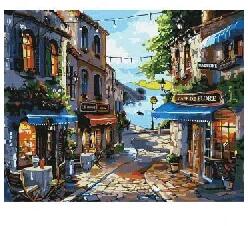 Ideyka Ideyka: Ideyka: Festés számok szerint, Parti étterem - 40 x 50 cm (KHO3652)