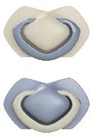 Canpol Central Europe, S. r. o Canpol Central Europe, S. r. o. : Canpol babies Szimmetrikus szilikoncumi készlet, Light touch, 6-18hó, PURE COLOR, 2db (22/656_BLU)