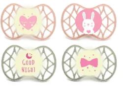 Anteprima Brands International Ltd. (nuvita) Anteprima Brands International Ltd. (nuvita): Nuvita Symmetric Air55 4db-os cumi szett 0+ - English Rose/Sage Green - 70654 szív, nyuszi, good ni (NU-ALPF2218)