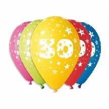 Gulliver (1286) Gulliver (1286): Szamos gumi lufi 30, 5 db/csom (11-PRINT30)