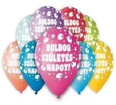 Boldog születésnapot lufi 30 cm 10 db/cs (2194669)