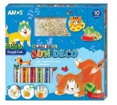 Amos Amos: Üvegmatrica festék + 12 db suncatchers kutya cica (SD10P10-DC)