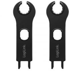 LogiLink Szerelőkulcs készlet, MC4 szolár kábel csatlakozókhoz, 2 db, műanyag, fekete (PHT0100) (PHT0100)