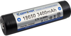KeepPower 18650 3, 7V 3400mAh védett Li-ion akkumulátor (P1834C)