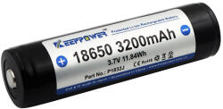 KeepPower 18650 3, 7V 3200mAh védett Li-ion akkumulátor (P1832J)