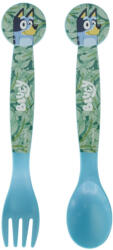  Bluey Leaves műanyag evőeszköz készlet - 2 darabos (STF50617) - nasivegyi