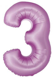  Levendula 3-as Lavender Mat szám fólia lufi 76 cm (MLG158717) - nasivegyi