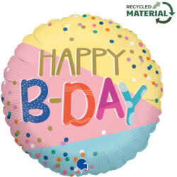  Happy Birthday Funky Dots fólia lufi 46 cm (GBBG78199) - nasivegyi