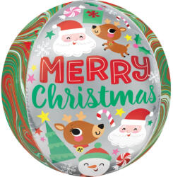  Merry Christmas Festive Friends gömb fólia lufi 40 cm (DPA4204001) - nasivegyi