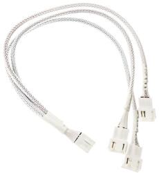 KOLINK Kábel 3-es PWM elosztó, 35cm, harisnyázott, Fehér