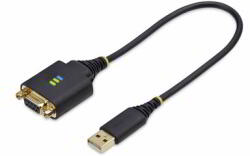 StarTech - 30 cm-es USB - null modem soros adapterkábel - 1P1FFCN-USB-SERIAL (1P1FFCN-USB-SERIAL)