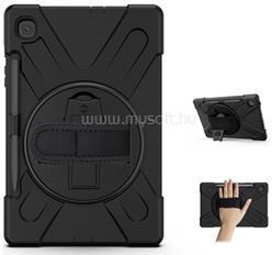 Gigapack Samsung Tab S6 Lite 10.4 LTE GIGAPACK Defender műanyag telefonvédő ütésállóság, 360° + kézpánt, FEKETE (GP-98582) (GP-98582)