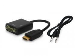SAVIO CL-23 video átalakító kábel 0, 5 M VGA (D-Sub) HDMI A-típus (Standard) Fekete (SAVIO CL-23)