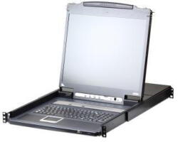 ATEN Consola KVM ATEN port LCD LED 17'' + tastatura + touchpad USB-PS/2, IP Admin (CL5708IM-ATA-AG)