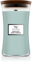 WoodWick Magnolia Birch ароматна свещ с дървен фитил 610 гр