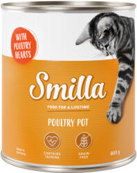 Smilla 6x800g Smilla szárnyastál szárnyas & szárnyasszív nedves macskatáp