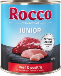 Rocco 6x800g Rocco Junior Szárnyas & marha nedves kutyatáp