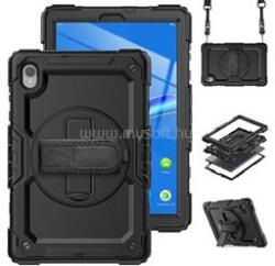 Gigapack Lenovo Tab M10 FHD Plus GIGAPACK Defender műanyag telefonvédő ütésállóság, 360° + kézpánt, FEKETE (GP-129257) (GP-129257)