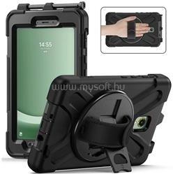 Gigapack Samsung Tab Active 5 WIFI GIGAPACK Defender műanyag telefonvédő ütésállóság, 360° + kézpánt, FEKETE (GP-158343) (GP-158343)