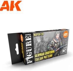 AK Interactive Figure WWII German uniform Italian pattern akrilfesték készlet 6x 17ml (AK11681)