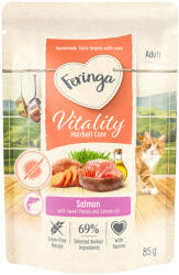 Feringa 12x85g Feringa Vitality Hairball Care lazac nedves macskatáp