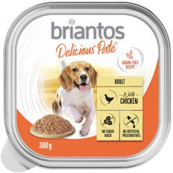Briantos 9x300g Briantos Delicious Paté Pulyka tálcás nedves kutyatáp