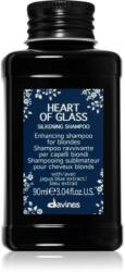 Davines Heart of Glass Silkening Shampoo finom állagú tisztító sampon szőke hajra 90 ml