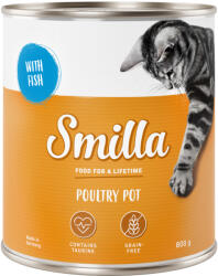 Smilla 24x800g Smilla szárnyastál nedves macskatáp- Szárnyas & hal
