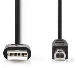 Nedis CCGL60101BK20 USB kábel USB 2.0 2 M USB A USB B Fekete (CCGL60101BK20) - easy-shop