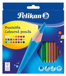 Pelikan színesceruza, 24 szín, Hatszögletű (724013)