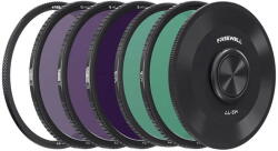 FREEWELL 5 db mágneses szűrő készlet, M2 sorozat, ND8/ND64/ND1000/CPL/UV, 77 mm, többszínű