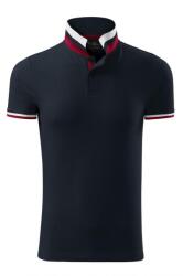 MALFINI Férfi póló Collar Up, sötét sötétkék, XL-es méret