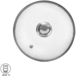 ORION üveg fedő rozsdamentes acél fogantyúval, 22 cm átmérő (122579)