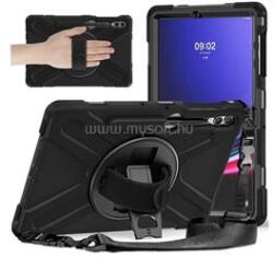 Gigapack Samsung Tab S9 Plus WIFI GIGAPACK Defender műanyag telefonvédő ütésállóság, vállpánt, FEKETE (GP-152771) (GP-152771)