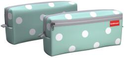 ErichKrause Tolltartó Necessaire Ek, 2 rekeszes 210x100x50mm, menta pöttyökkel (EK52288)