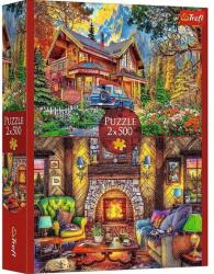Trefl 2 x 500 db-os puzzle - Kirándulás a hegyekbe (37534) (37534)