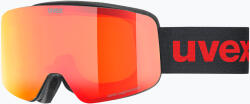 uvex Gyerek síszemüveg UVEX Pwdr FM black matt/mirror red orange clear