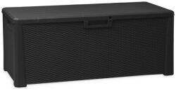 Toomax Nevada kerti tárolószekrény, 148x72 cm, 60 cm magasság, 550 liter űrtartalom, UV-álló műanyag, Antracit szürke