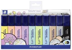 STAEDTLER Textsurfer Classic Pastel, 10 különböző szín szövegkiemelő készlet, 1-5mm (TS364CWP10)