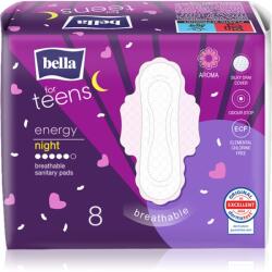 Bella For Teens Energy Night egészségügyi betétek éjszakára 8 db