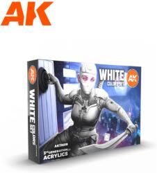 AK Interactive White Colors Set fehér akrilfesték készlet 6x 17ml (AK11609)
