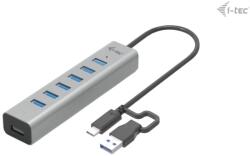i-tec CAHUBMETAL7 USB-C/USB-A Charging Metal HUB 7 Port (CAHUBMETAL7)