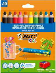 BIC JUMBO Multisurface színes ceruza + hegyezők P/10
