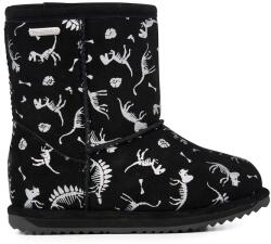 Emu Emu, Brumby vízálló mintás csizma, Fekete, Ezüstszín, 36 EU (K12948-BLACK-4)