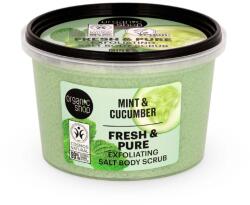 Organic Shop Fresh & Pure Mint & Cucumber Exfoliating Salt Body Scrub 250 ml