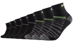 Skechers 3x férfi zokni készlet, Skechers, pamut, fekete, 35-38 (SK42017-9997_35-38)