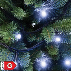 Somogyi Elektronic KSI 100/WH LED-es fényfüzér, 10 m / 100 db hidegfehér LED, állófényű, fekete vezeték, kül- és beltéri kivitel (KSI_100_WH)