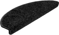 vidaXL 20 db fekete lépcsőszőnyeg 65x21x4 cm 3365846 (3365846)